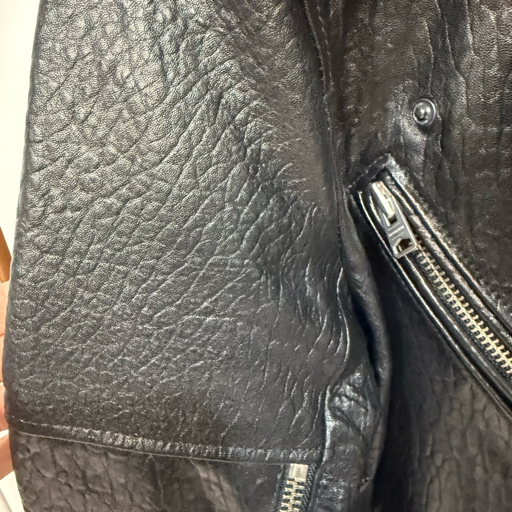 AllSaints Vendra women leather biker jacket - Picture 8 of 10
